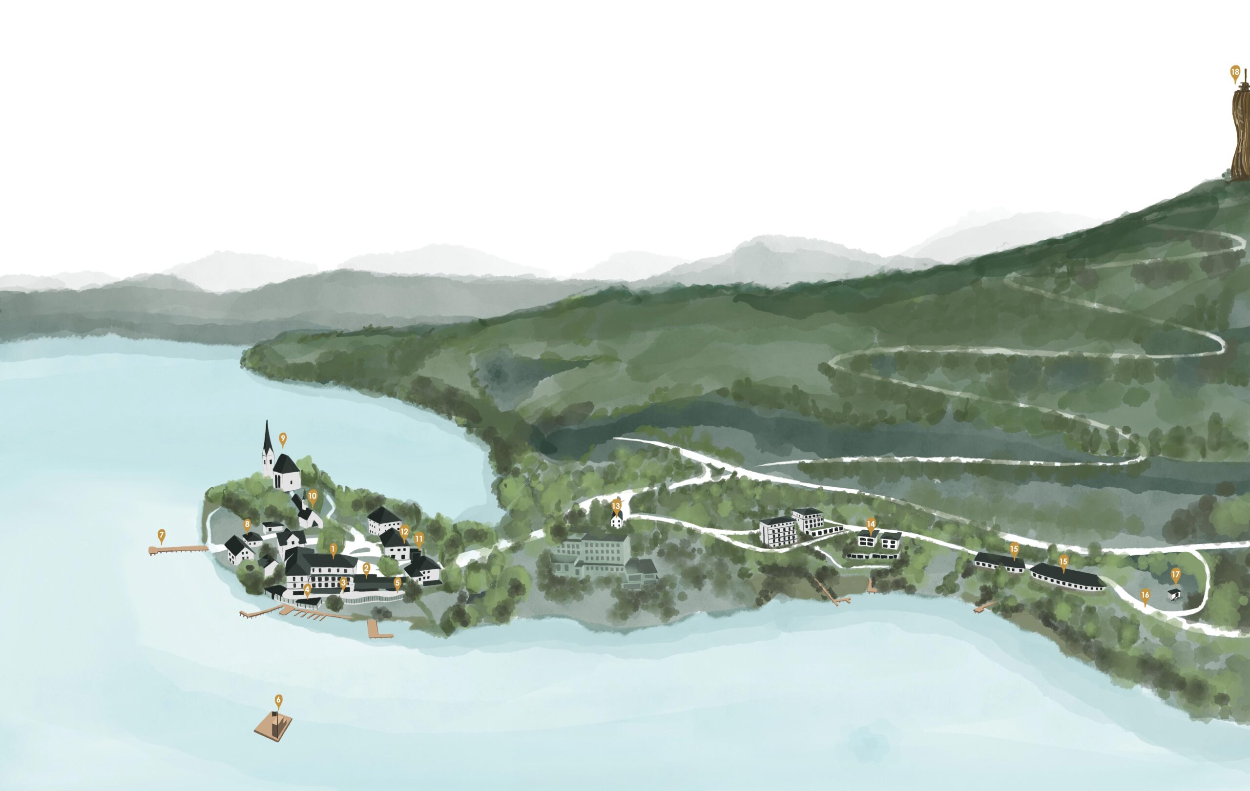 Lageplan Hotel Linde